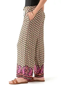 Women's Wide Leg Printed Pants