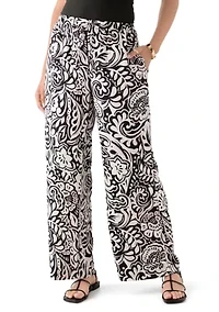 Women's Printed Wide Leg Pants