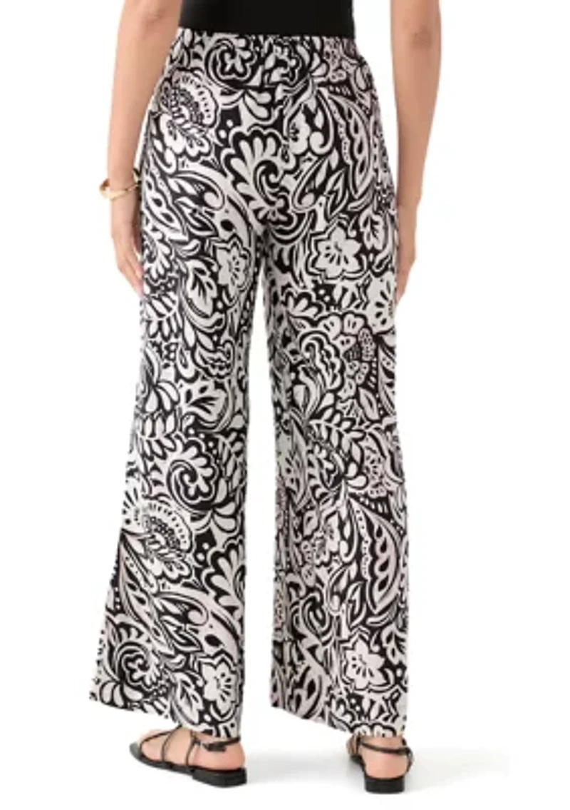 Women's Printed Wide Leg Pants