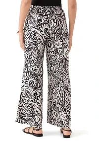 Women's Printed Wide Leg Pants