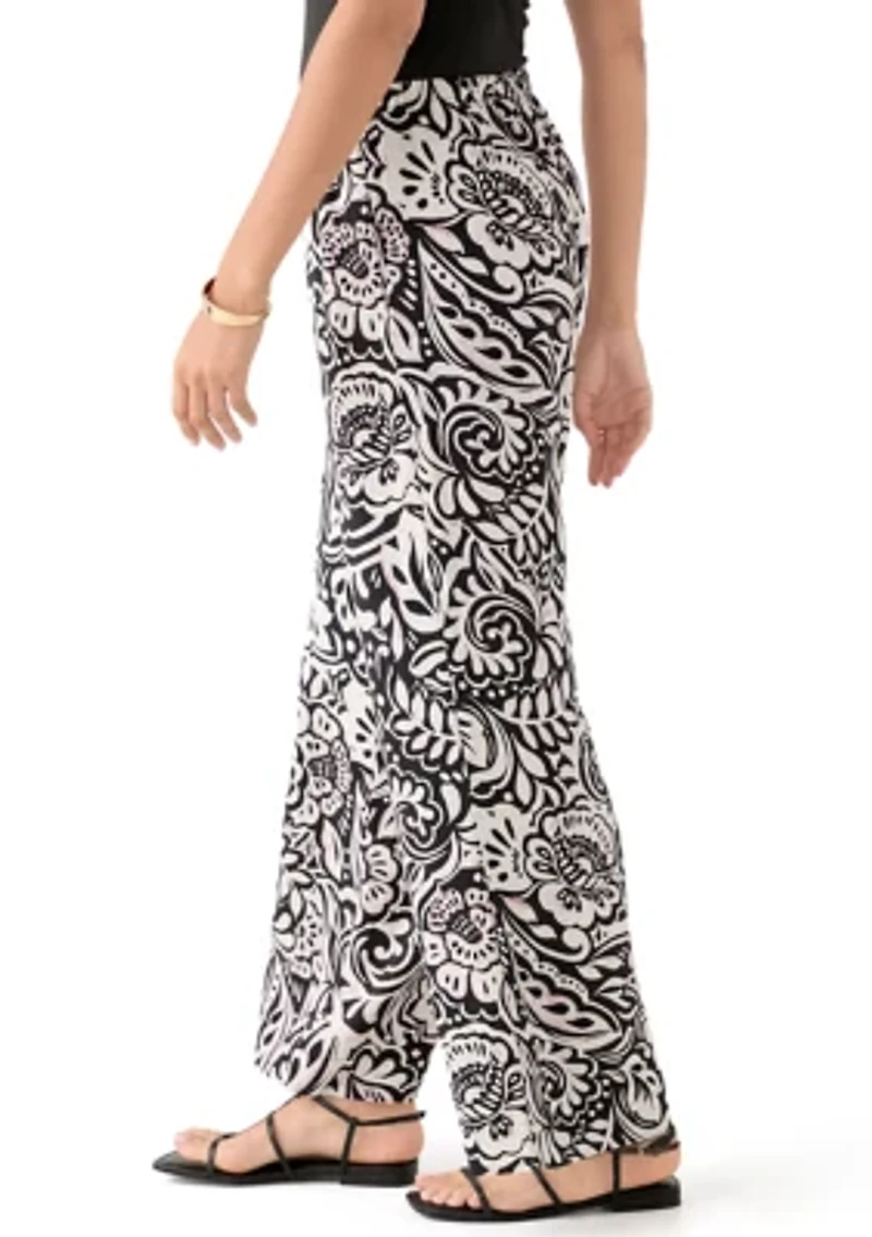 Women's Printed Wide Leg Pants