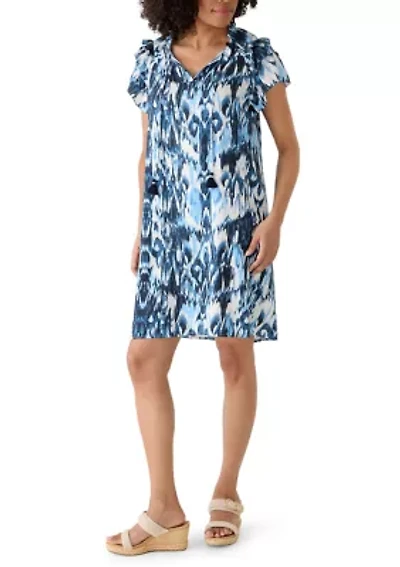 Women's Flutter Sleeve Mini Dress