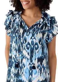 Women's Flutter Sleeve Mini Dress