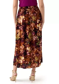 Women's Printed Midi Skirt