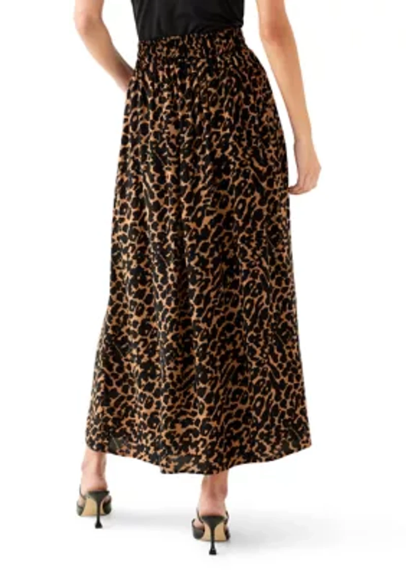 Women's Single Thread Printed Mid Length Skirt