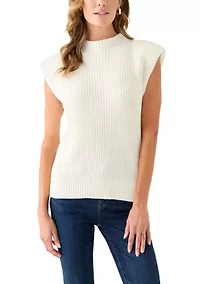 Women's Sleeveless Mock Neck Sweater