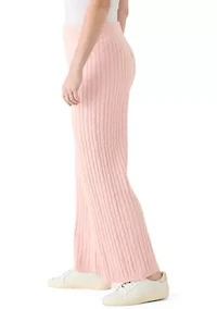 Women's Cable Knit Wide Leg Sweater Pants