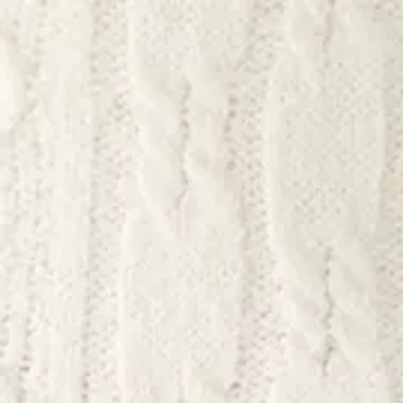 Women's Cable Sweater Skirt with Side Slit