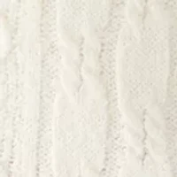 Women's Cable Sweater Skirt with Side Slit