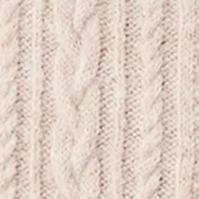 Women's Cable Sweater Skirt with Side Slit