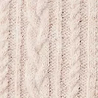 Women's Cable Sweater Skirt with Side Slit