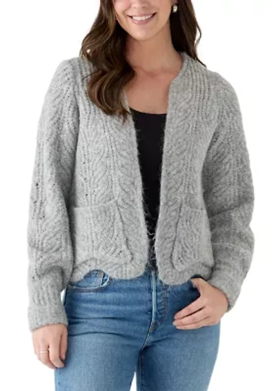 Women's Two Pocket Open Cardigan