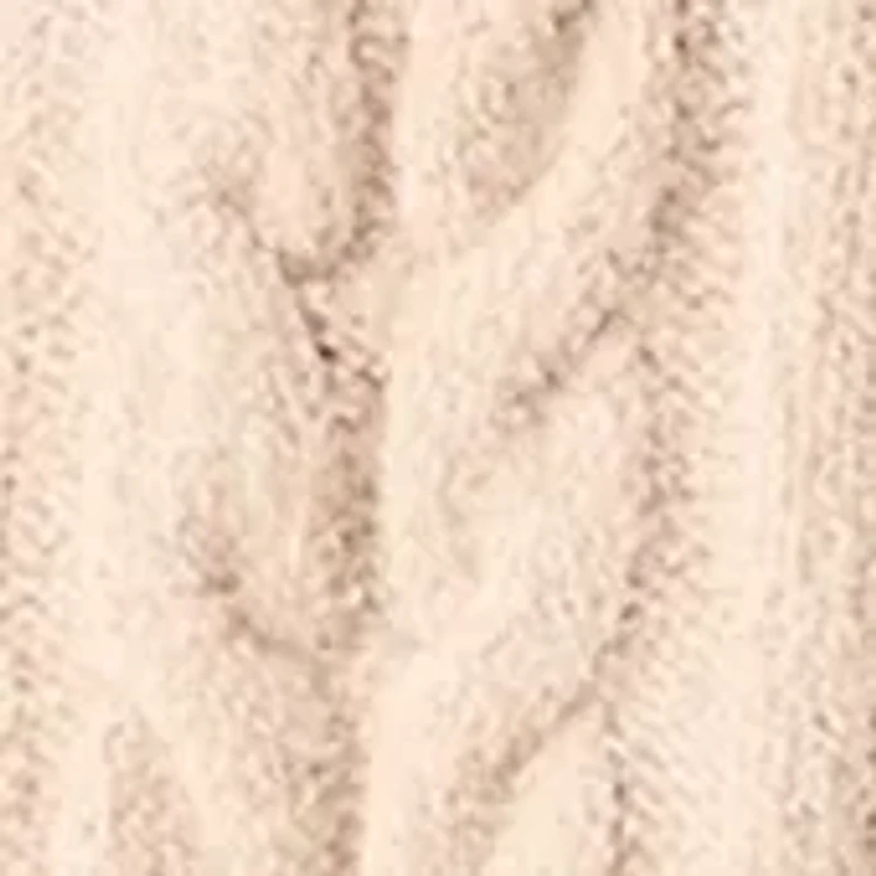 Women's Long Sleeve Mock Neck 3D Floral Sweater