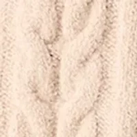 Women's Long Sleeve Mock Neck 3D Floral Sweater