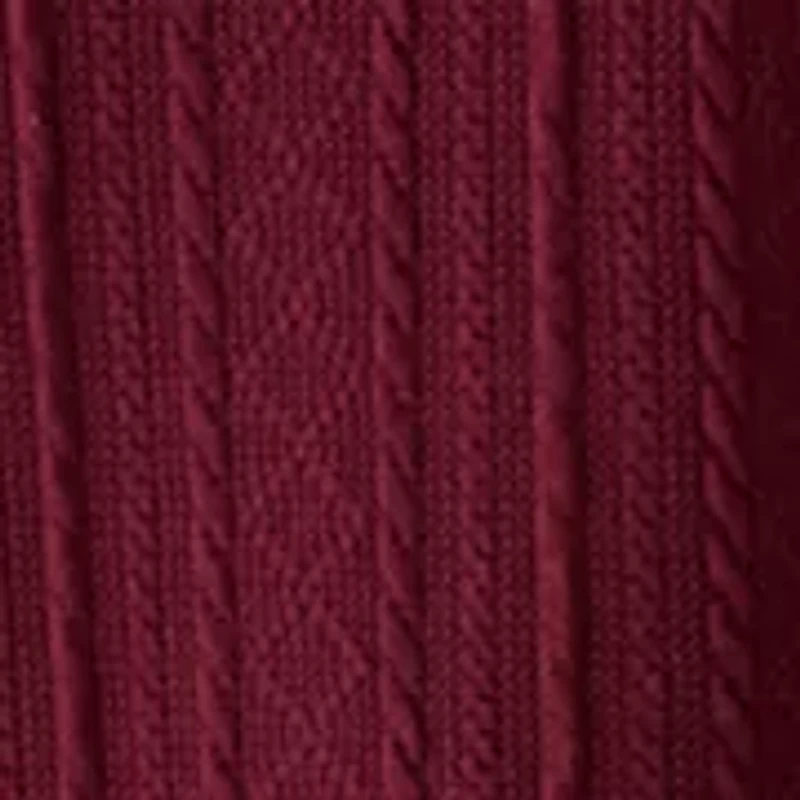 Women's Long Sleeve Cable Knit Dress