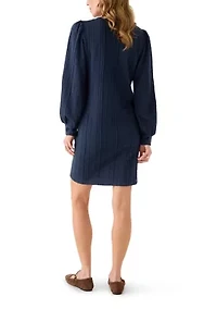 Women's Long Sleeve Cable Knit Dress