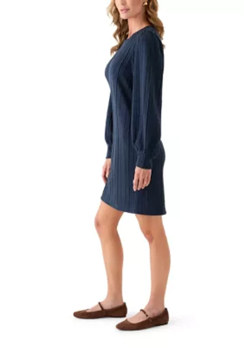 Women's Long Sleeve Cable Knit Dress
