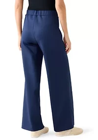 Women's Pull On Scuba Pants with Seamed Front
