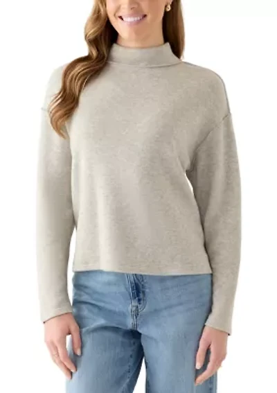 Women's Mock Neck Knit Sweater