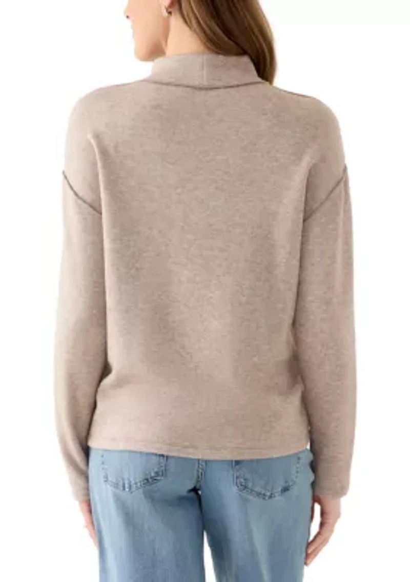 Women's Mock Neck Knit Sweater