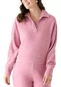 Women's Knit Johnny Collar Sweater