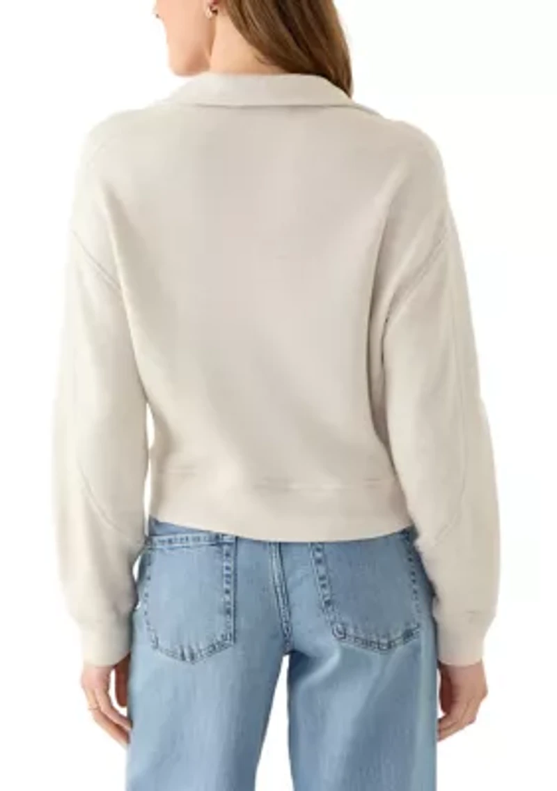 Women's Knit Johnny Collar Sweater