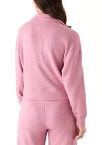 Women's Knit Johnny Collar Sweater