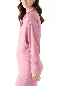 Women's Knit Johnny Collar Sweater