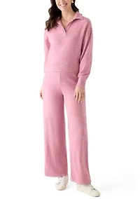 Women's Knit Johnny Collar Sweater