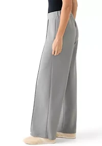 Women's Pull-On Scuba Pants with Seamed Front