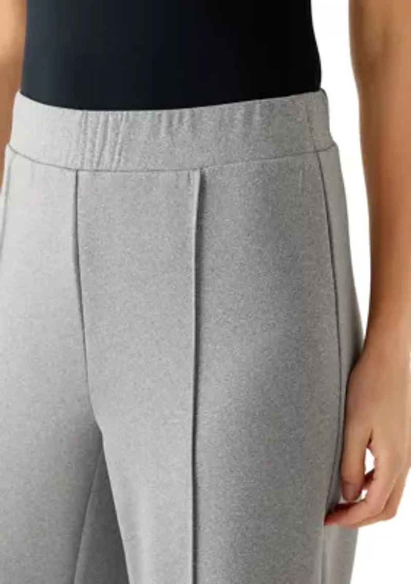 Women's Pull-On Scuba Pants with Seamed Front