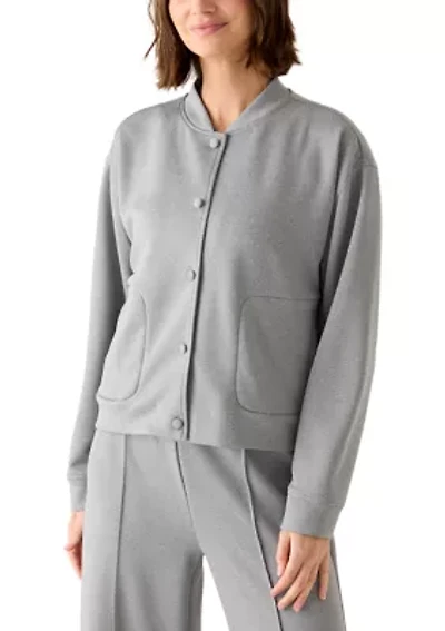 Women's Scuba Bomber Jacket with Pockets
