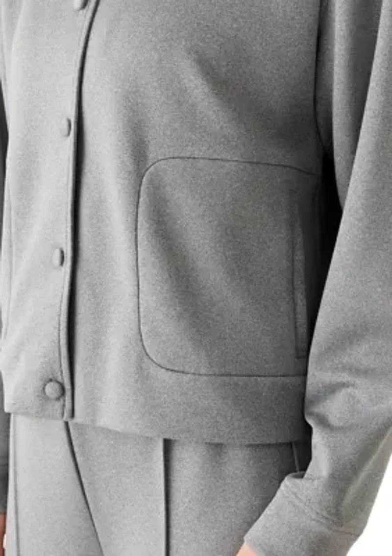 Women's Scuba Bomber Jacket with Pockets