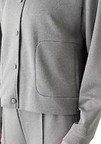 Women's Scuba Bomber Jacket with Pockets