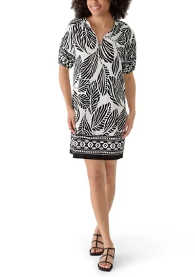 Women's Split Neck Popover Dress