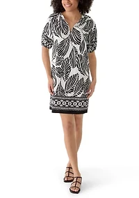 Women's Split Neck Popover Dress