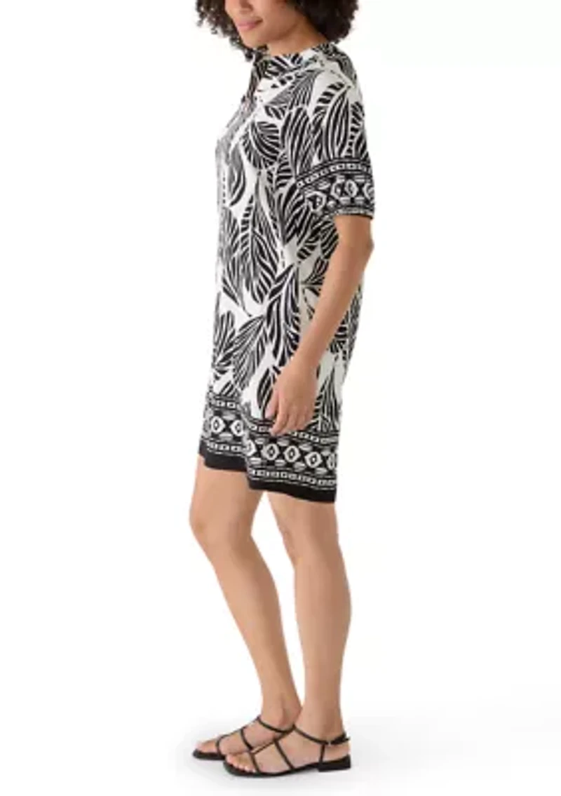 Women's Split Neck Popover Dress