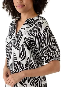 Women's Split Neck Popover Dress