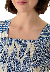 Women's Sleeveless Smocked Midi Dress