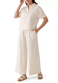 Women's Dolman Sleeve Gauze Top