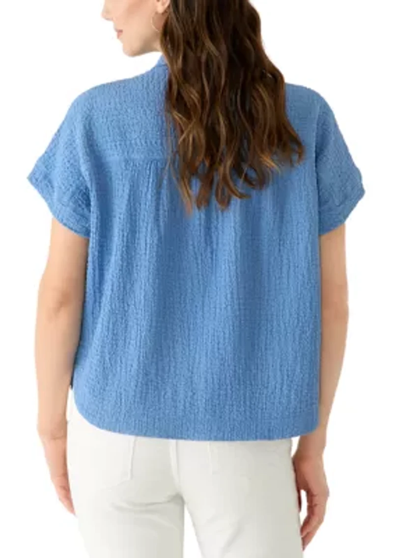 Women's Short Sleeve Camp Shirt