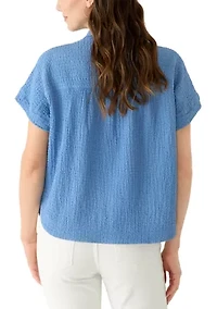 Women's Short Sleeve Camp Shirt