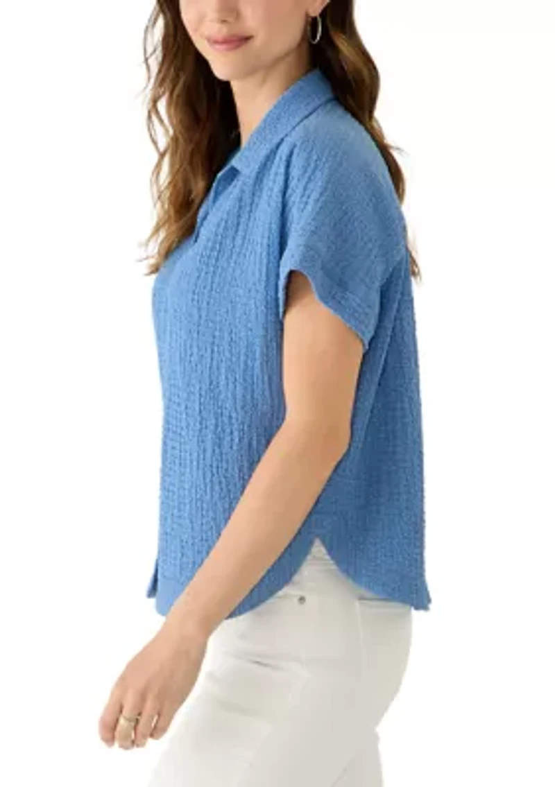 Women's Short Sleeve Camp Shirt