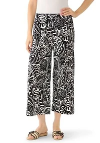 Women's Printed Cropped Pants