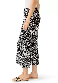 Women's Printed Cropped Pants