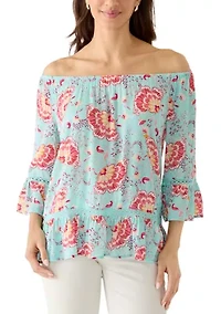 Women's Off Shoulder Ruffle Top