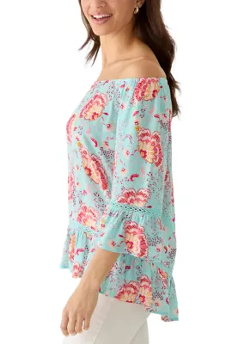 Women's Off Shoulder Ruffle Top