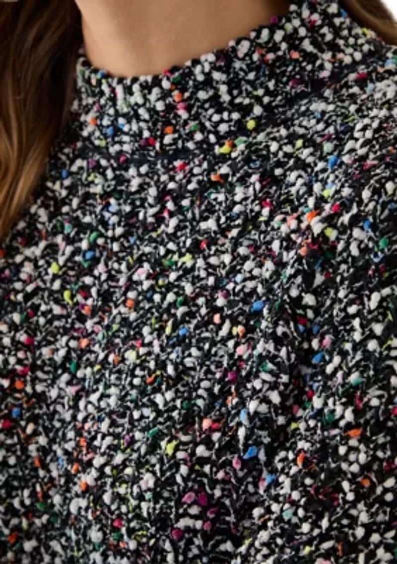 Women's Confetti Chenille Crew Neck Long Sleeve Sweater