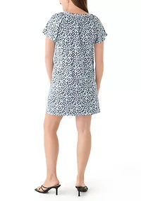 Petite Printed V-Neck Dress