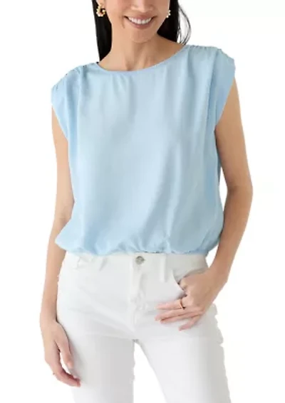 Petite Tencel Cap Sleeve Top